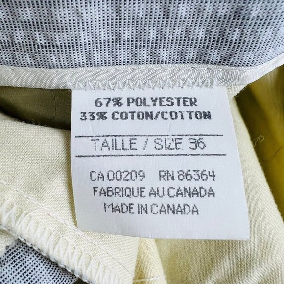 Riviera Sport Gray Seersucker Polyester Cotton Double Pleated Pants Size 36X29 - Picture 4 of 5